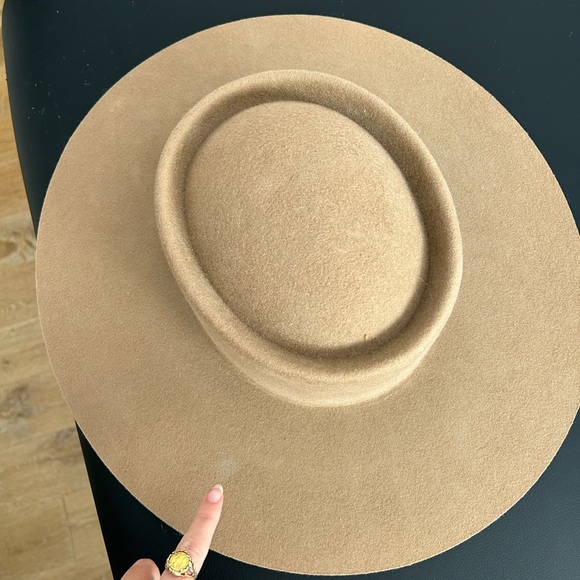 Friends of Friends Hat Co. Paige Tan Wool Gambler - Picture 6 of 6